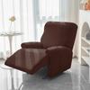 4 Pieces Split Recliner Sofa Cover Stretch Spandex  Reclining Chair Covers Elastic Solid Color Armchair Slipcovers