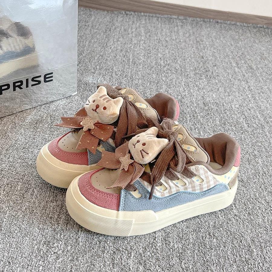 

Ретро кеды в гонконгском стиле 22 новая весенняя шикарная обувь повседневная на толстой подошве 35