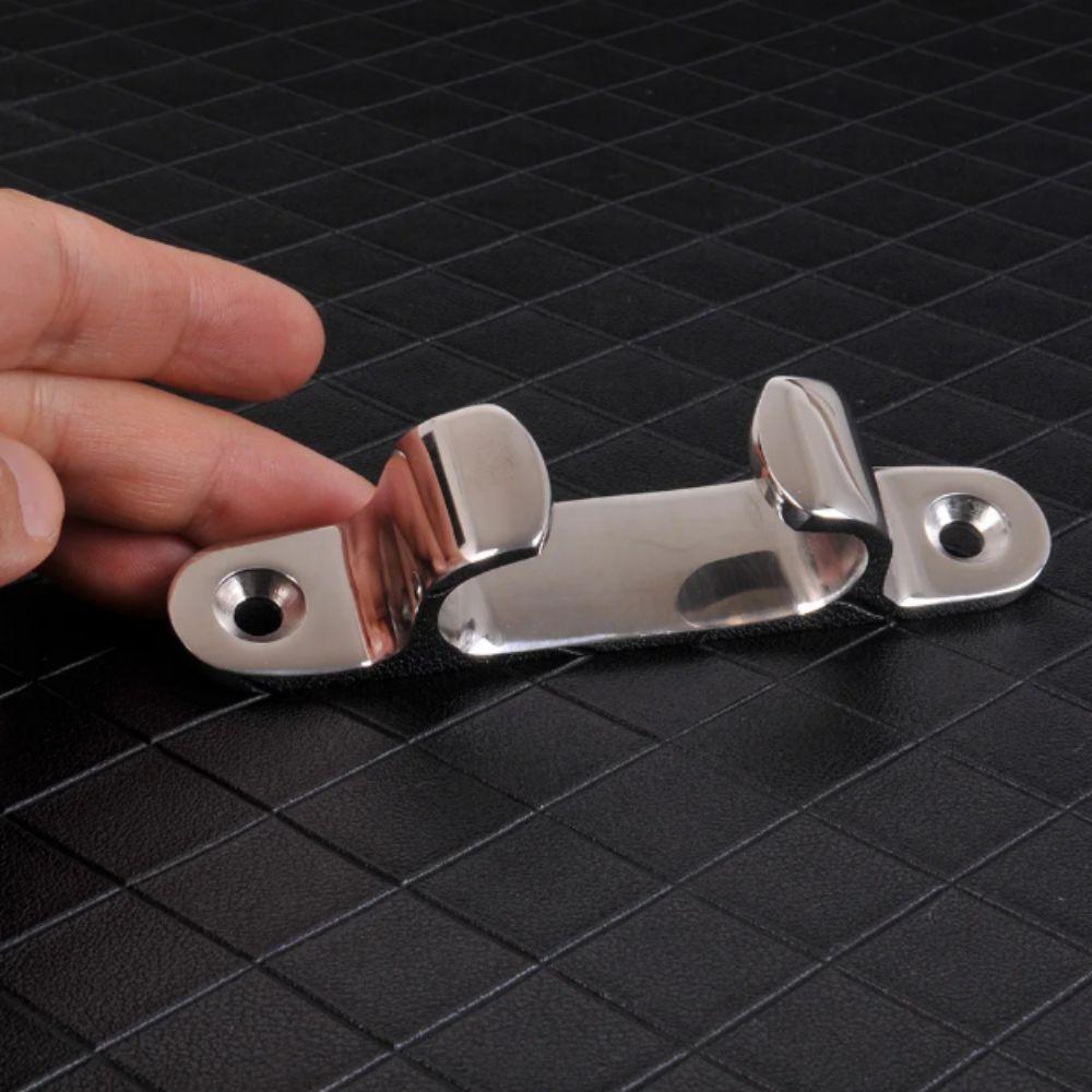 4/5/6/8 Inch Line Cleat Polished Silver Bow Chock Boat Rope Guide  Boat Replacement