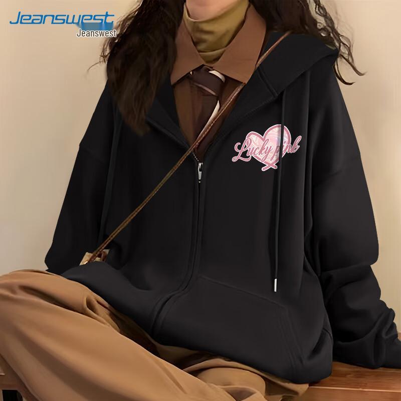 

JEANSWEST Women s Oversized Hooded Cardigan Jacket L