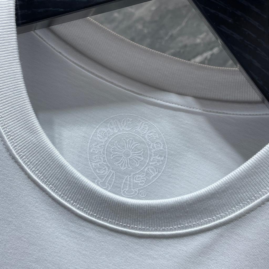 8556 CHROME HEARTS 2026 Summer New High Quality Cotton Round Neck Loose Large Size Men's and Women's T-shirt Couple T-shirt