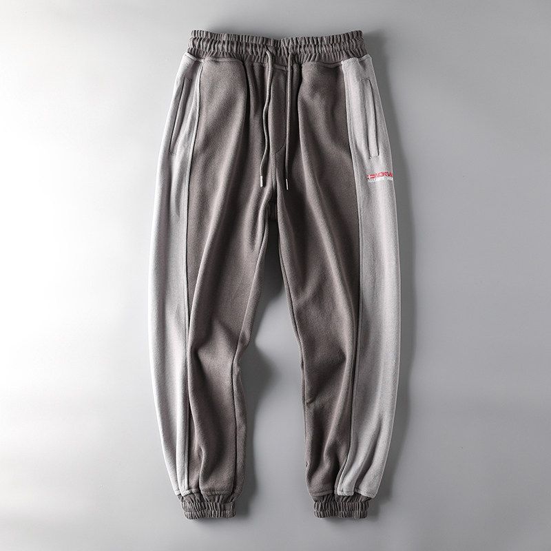 Heavy Weight Label Cutting Casual Street Original Order Track Sweatpants Dark gray XL
