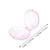 Transparent Seashell Shape Earrings Necklace Packaging Storage Jewelry Box Gift Boxes