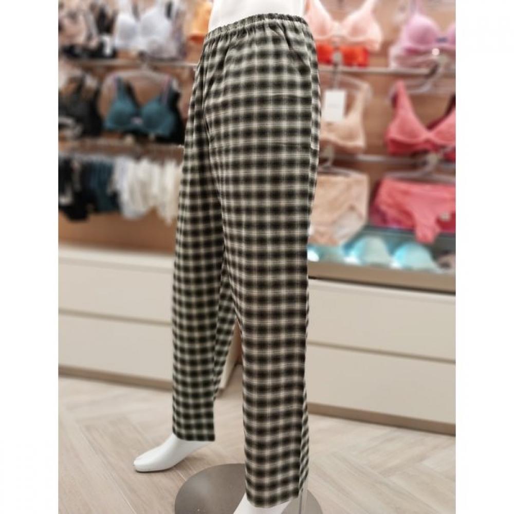 Barbara Men S Khaki Cotton Flannel Check Pajama Amp4589b 