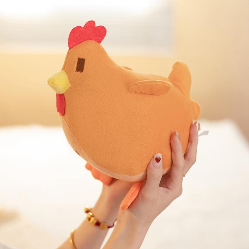 20cm Kawaii Cartoon Chicken Plush Doll Game Anime Animal Hen Plush Toy Super Soft Home Decor Appease Gift For Boys And Girls