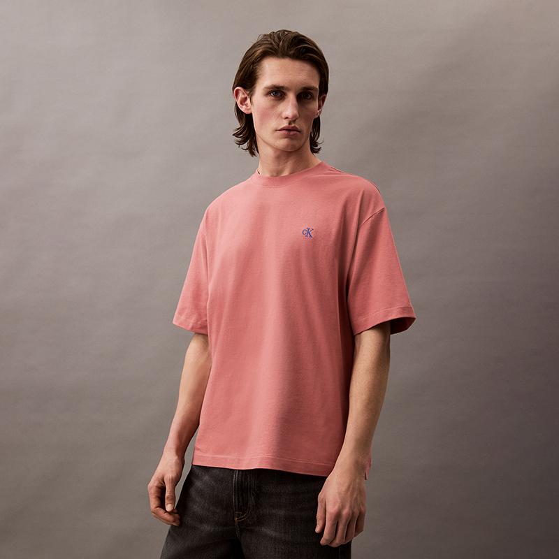 Calvin Klein logo-embroidered T-shirt 40HM229-1