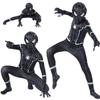 Stunning Black Spider-man Homecoming Cosplay Costume With Breathable Material For Kids And Adults