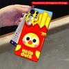 2DFlat Samsung phone case Hello Duck Fries Fun Phone Case Applicable to Galaxy S22 S23 S24 S25ULTRA S26 A12 A13 A14 A15 A16  A34 A35 A54 A55