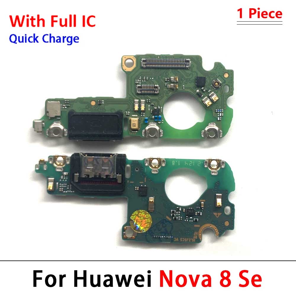 Neu Für Huawei Nova 5 5T 7 7i 8 8i 9 10 Pro SE 5G USB-Ladegerät Dock-Anschluss Ladeanschluss Mikrofon Flexkabel
