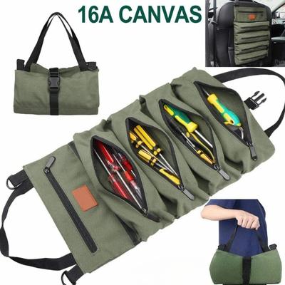 Borsa Portautensili Arrotolabile Robusta - Tessuto Oxford Organizzatore Multi-Strumento Tutto-in-Uno Storage per Garage per Meccanici/Elettricisti/Falegnami