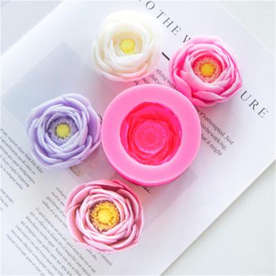 Peony Flower Handmade Soap Silicone Mold Making Candle Mold Fondant Cake Decor