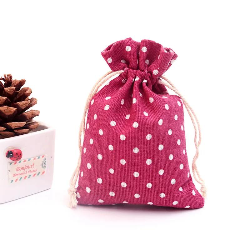 (10x14cm) Cute Cartoon Travel Storage Bag Cotton Drawstring Bag Pouches Candy Favor Holder Jewelry Party Gifts Bag 10pcs/lot
