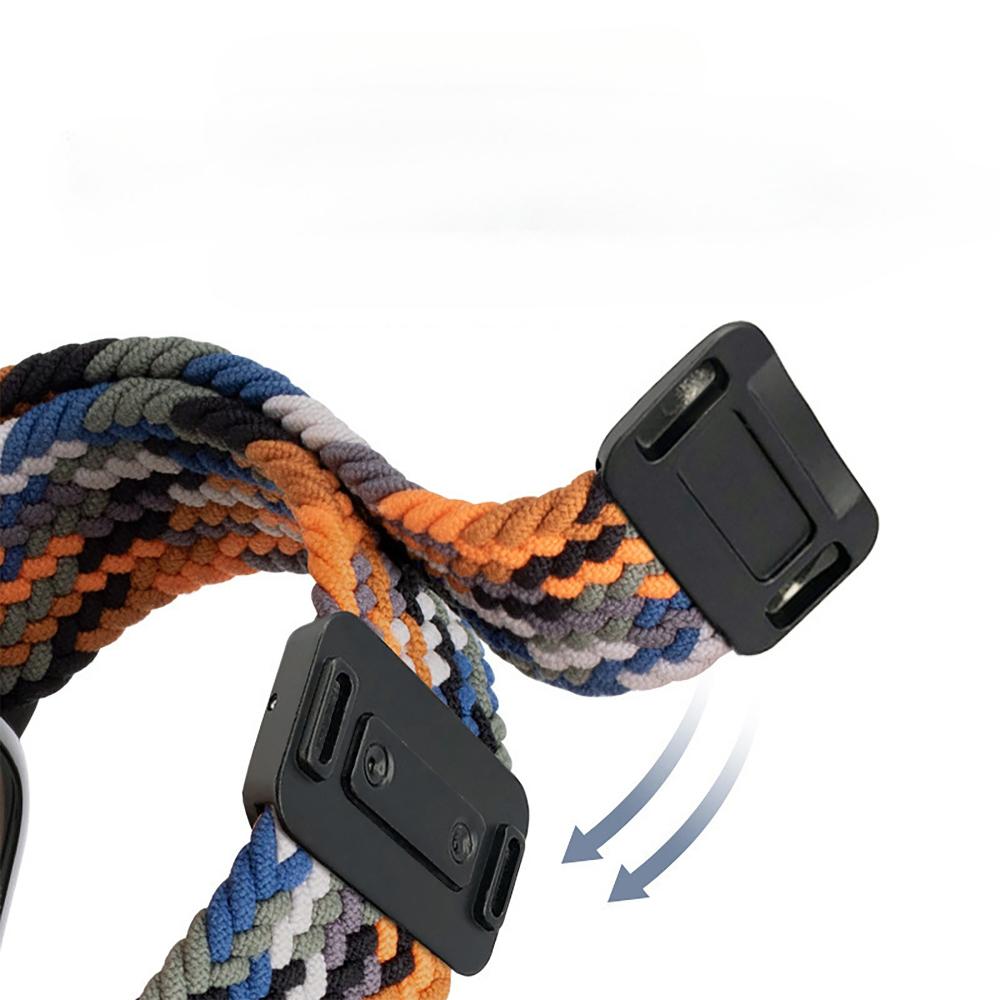 Nylonklockarmband för Whoop 5.0 Armband Vävtyg Klockarmband med Skydd för Whoop 4.0 Sportarmband Magnetiskt Band