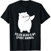 My Spirit Animal Is A Polar Bear Cute Polar Bear Lover Cotton Men T Shirt
