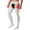 Mens Crotchless Pantyhose Floral Lace Design Open Leggings One Piece Garter Stockings Club Wear