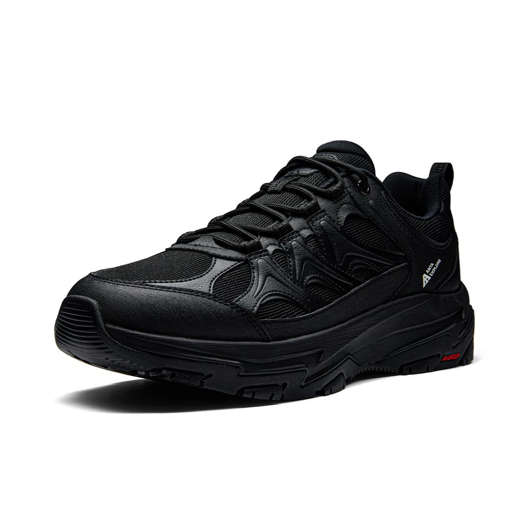 Anta Explore Mountain Fashion Versatile Wear Resistant Shock Absorbing Low Top Outdoor Functional Shoes Men shoes Basic-Black Pure-White 912636684-5
