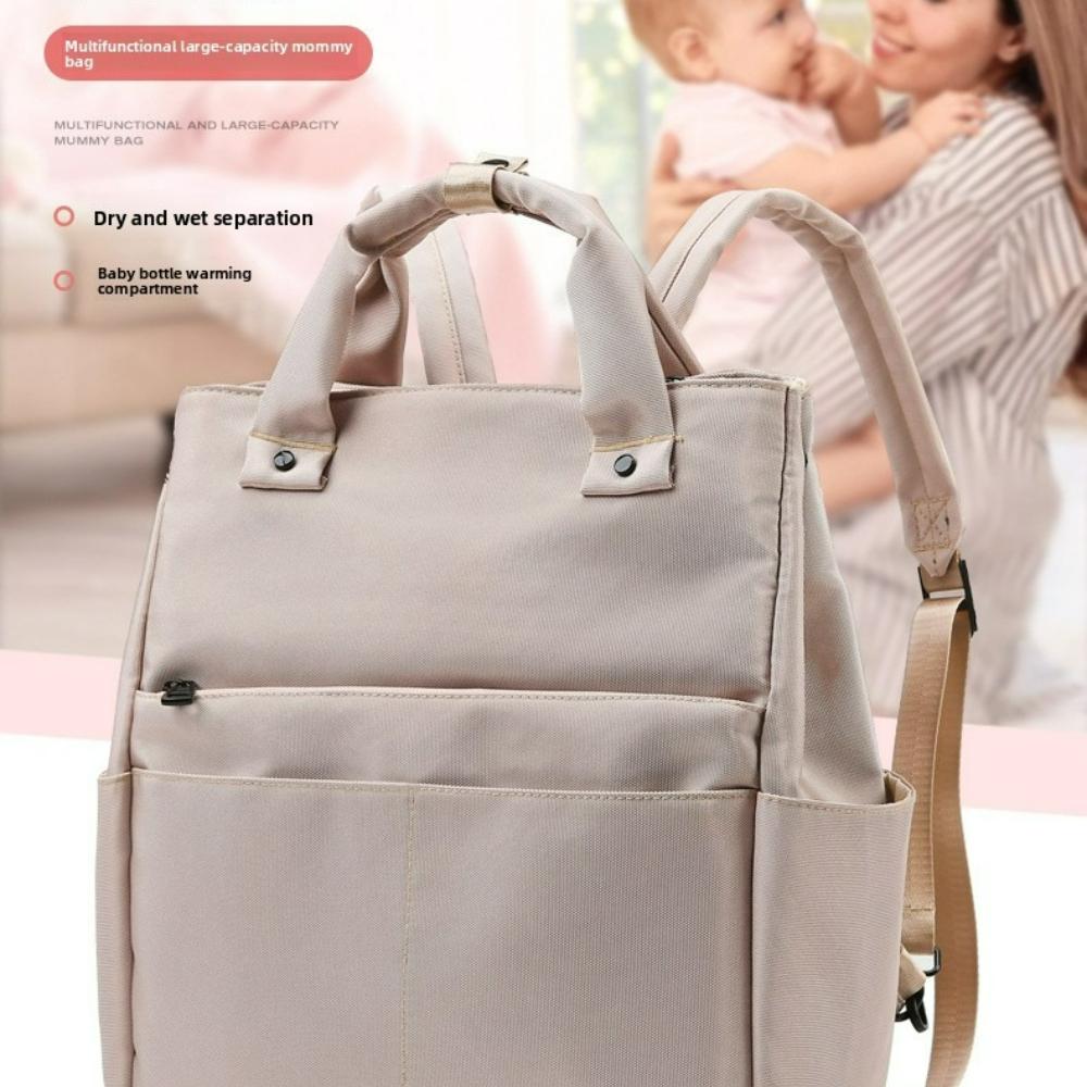 Mommy Bag, Handheld, Fashionable, Convenient, Large Capacity, Dual-shoulder, Dry and Wet Separation, Scratch-resistant, Wear-resistant, Waterproof