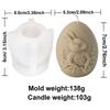 Aromatherapy Egg Silicone Candle Molds DIY 3D Mold Bow Rabbit Silicone Mold  for Easter Party