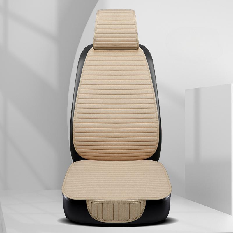 Νέο Ριγέ Λινό Κάλυμμα Καθίσματος Αυτοκινήτου Αναπνέον Αντιολισθητικό Φθορά Τέσσερις Εποχές Γενικής Χρήσης Μαξιλάρι Μονής Θέσης