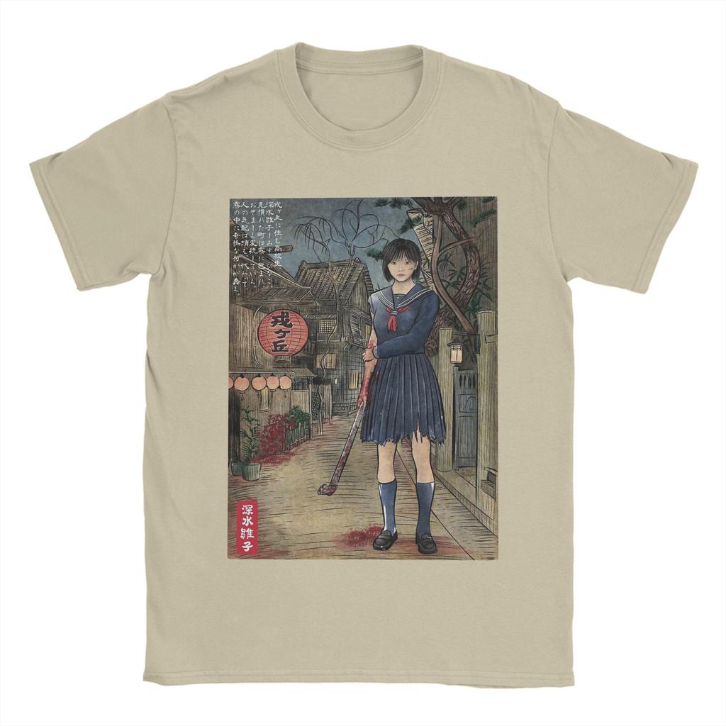 SILENT HILL F Shimizu Hinako Men's T Shirt  Funny Tee Shirt Short Sleeve Round Neck T-Shirts 100% Cotton New Arrival Clothes