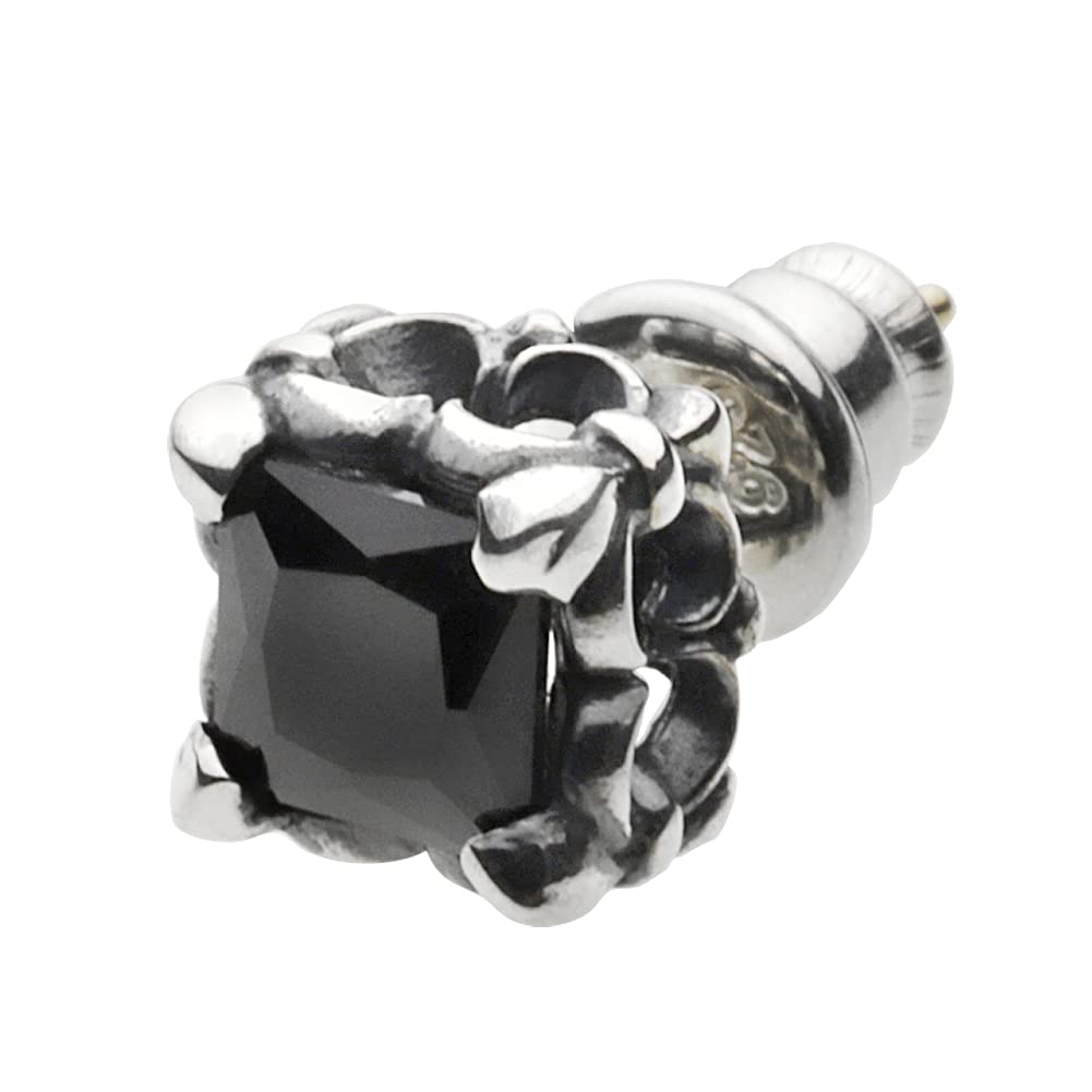 

Серьги с кубическим камнем, черный цирконий, 18-каратное золото, серебро 925 пробы fe0151 [Figmart] [Серебряные аксессуары]