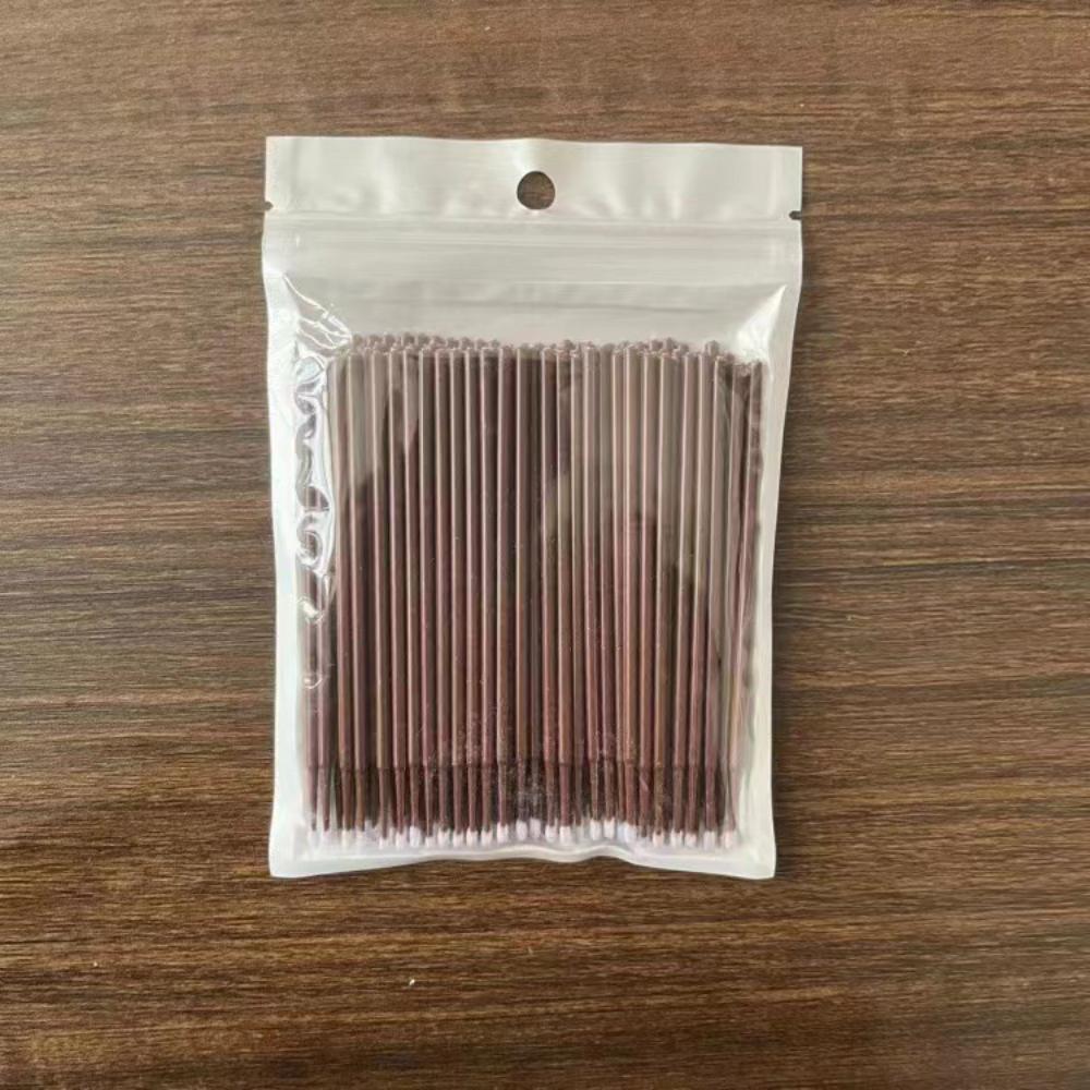 100PCS Disposable Eyelash Cleaning Brush Lip Brushes Micro Cotton Swab Eyelash Extension Individual Lash Removing Makeup Tool