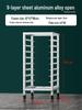 Stainless Steel Baking Tray Trolley: Multi-Tier Rack for Bread, Cake, and Oven Sheets.