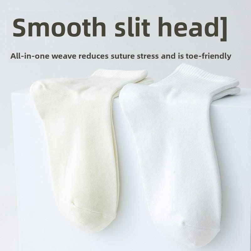 5 Pairs Pairs Women's Mid-short Socks Summer Wicking Women's Spring and Summer Low-top Mid-short Socks