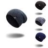 Luxurious Women Men Unisex Camping Hat Winter Beanie Baggy Warm Wool Ski Cap Fleece Line