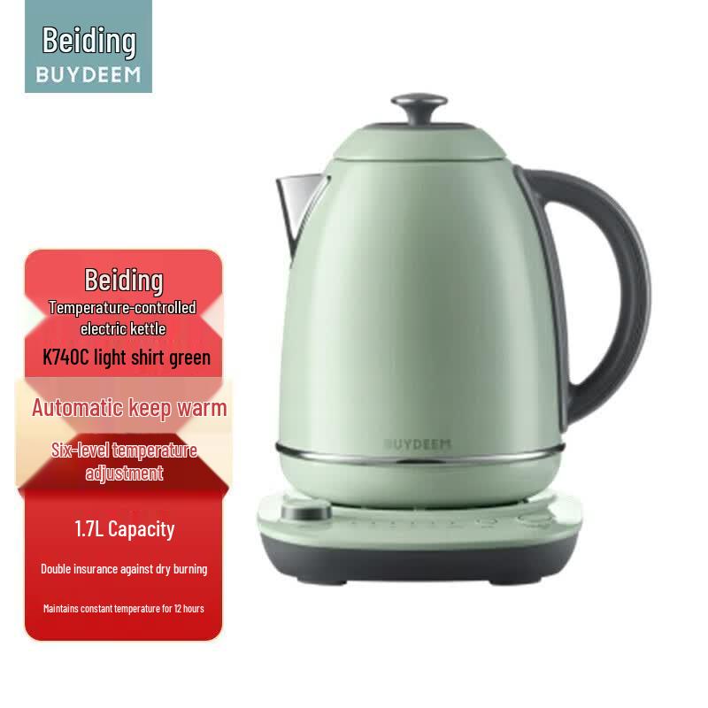 BeiDing K740C 304 Stainless Steel Temperature Control Electric Kettle CN plug (adapter included)