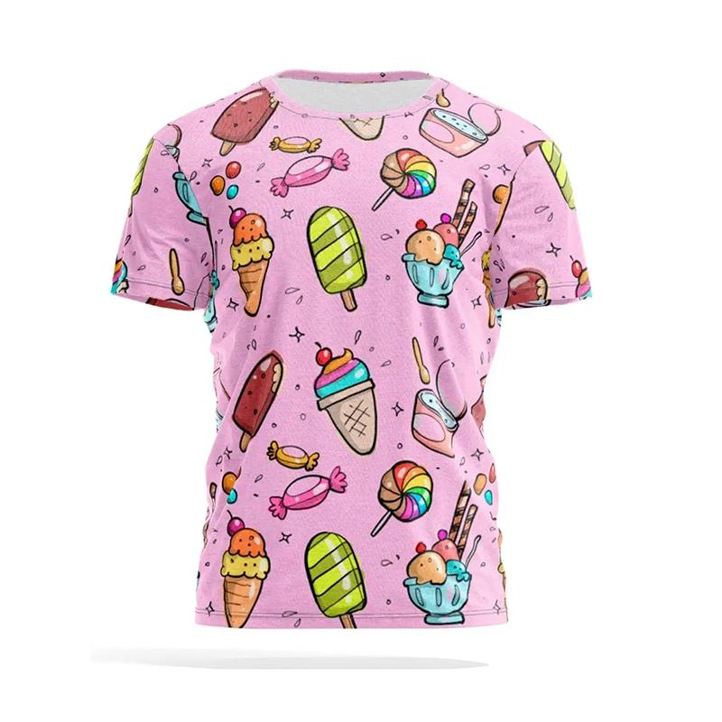 Summer Fashion Funny Casual T-shirt Men Women Daily Trend Hawaiian 3D Print Short Sleeve S
