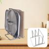 Stainless Cutting Board Rack with 2 Slots 6.3x6.1x5.5inch Professional Sturdy for Pot Lids & Trays