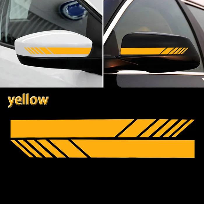 Car Rear View Mirror Stickers Decor Stripes Decal Waterproof DIY Car Body Sticker Side For All Car Auto Accessories