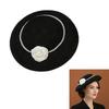 Adjustable Pearls Bucket Hat Wedding Guest Flower Embellished Hat For Beach Parties Outdoor Event