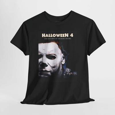 Halloween 4 Retro Movie Poster Horror Unisex Graphic T-Shirt