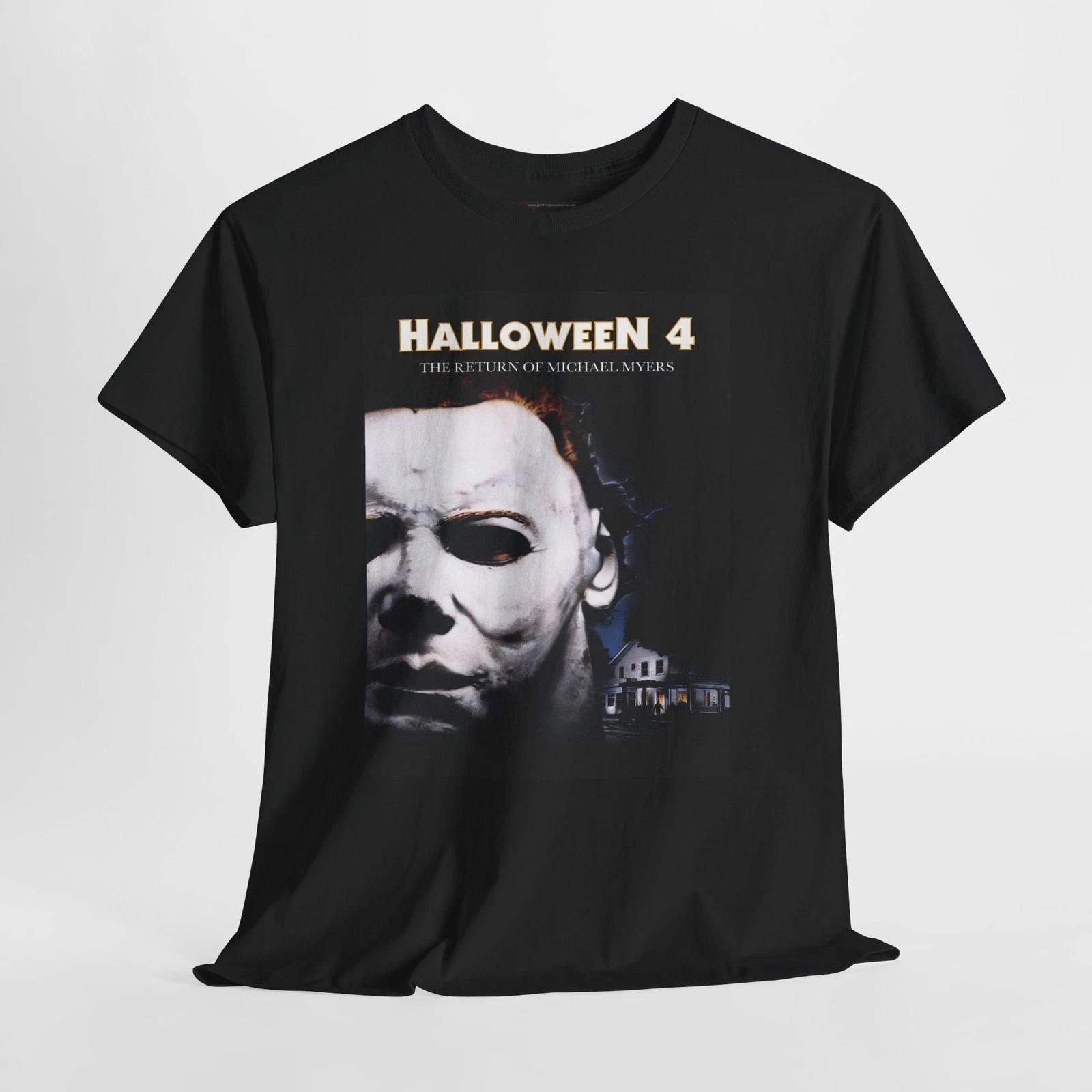 Halloween 4 Retro Movie Poster Horror Unisex Graphic T-Shirt L