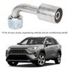 Yctze 10pcs Car Air Conditioner Angle 90° Connector Alu AC Aluminum Connector Pipe Car