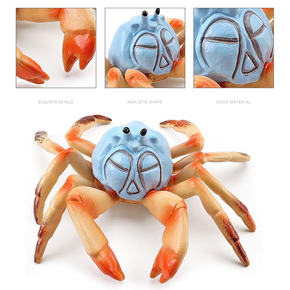 8Pcs Realistic Sea Animal Figures Simulation Static Crab Figurine Cognitive Educational Model