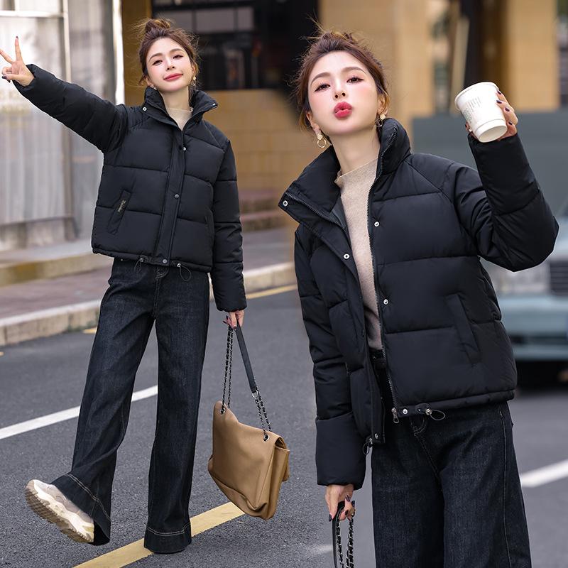 Abbigliamento in Cotone Morbido Taglie Forti per Donna Giacche Imbottite in Cotone Invernali Cappotti Invernali alla Moda da Donna Abbigliamento Spesso in Cotone da Donna Stile Corto