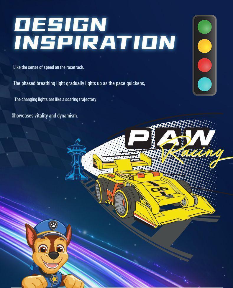 Paw Patrol Girls' Luminous Flashing Light Sneakers - Colorful and Comfortable Autumn Style Sports Shoes