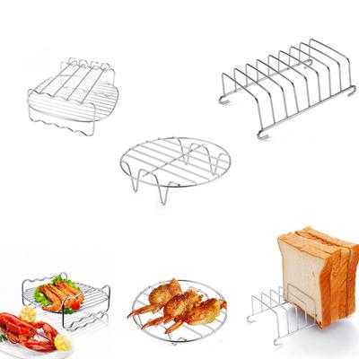 Grille Friteuse à Air Grille à Pain Digesteur Support Polyvalent en Acier Inoxydable Grille à Fil Croisé Ustensiles de Cuisine Cuiseur Vapeur BBQ Rôtissoire Cuisine
