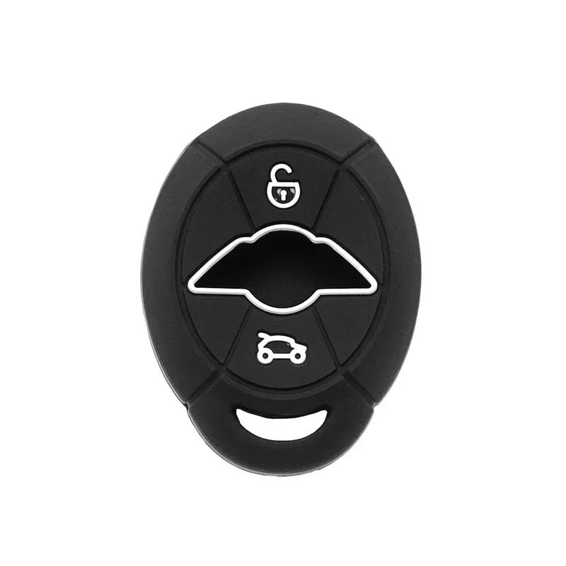 2 Buttons Silicone Key Shell Car Remote Key Cover With Multi Colors Selections Fit For BMW Mini Cooper S R50 R53 чёрный