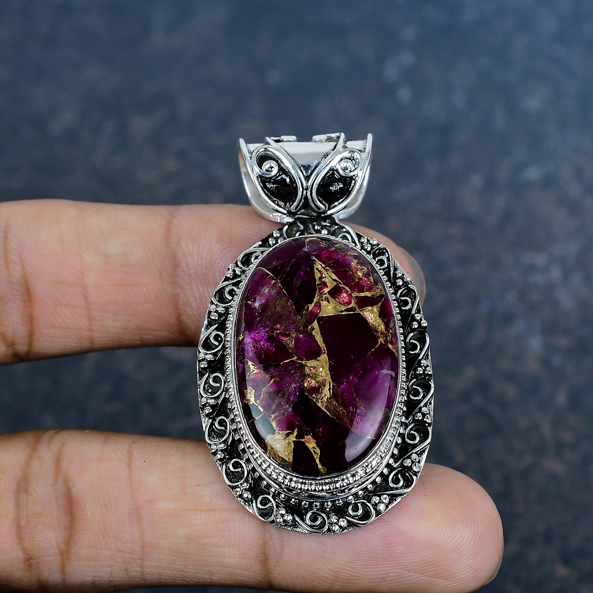 

Медный Турмалин Ручной Работы Подвеска с Драгоценным Камнем, 925 Пробы Стерлинговое Серебро Подвеска Антикварные Украшения, Подарок Любовь Навсегда 2.04 Inches