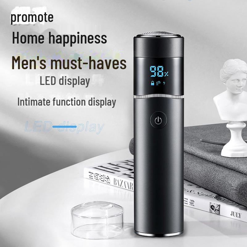 Portable 8D Power Bank Electric Shaver: Fast Charging, Single Head, Travel Friendly