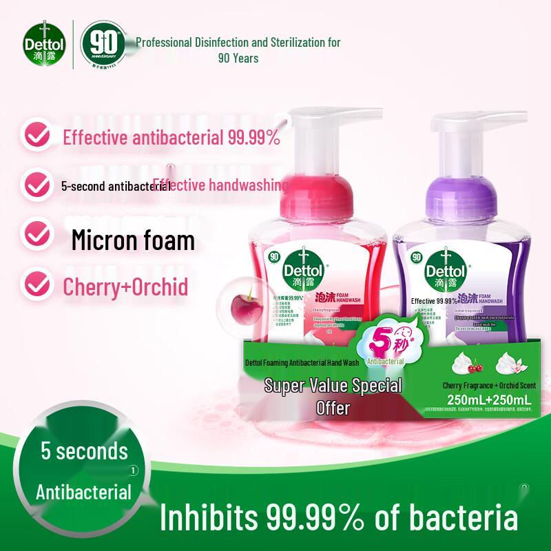 Dettol Foaming Antibacterial Hand Wash Twin Pack