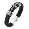 Top-Selling Men's Retro Braided Rope Bracelet - Personalized Cool Cross Design