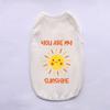 Soft Cotton Pet Sleeveless Vest Solid‑Color Breathable Cat Shirts Comfortable Wear‑Resistant Home Clothes