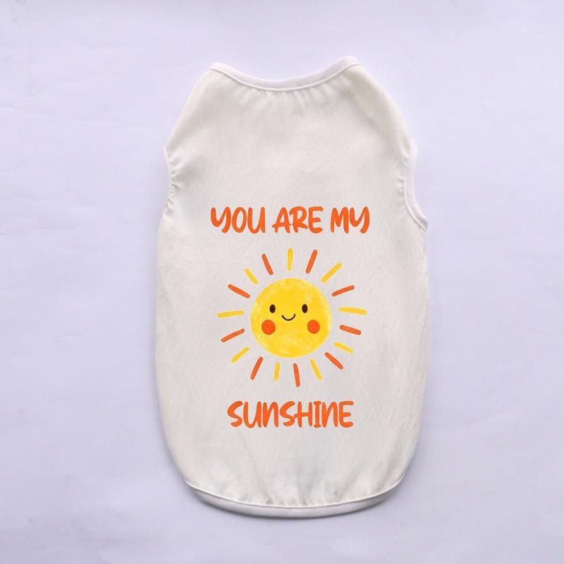 Soft Cotton Pet Sleeveless Vest Solid‑Color Breathable Cat Shirts Comfortable Wear‑Resistant Home Clothes