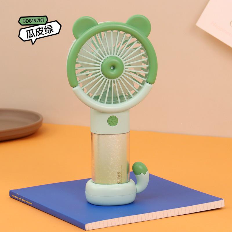 

Cartoon Portable Fan with Lights, High Wind Power, USB Charging, 3 Speeds, Customizable Logo. Custom/Wholesale/Cross-border