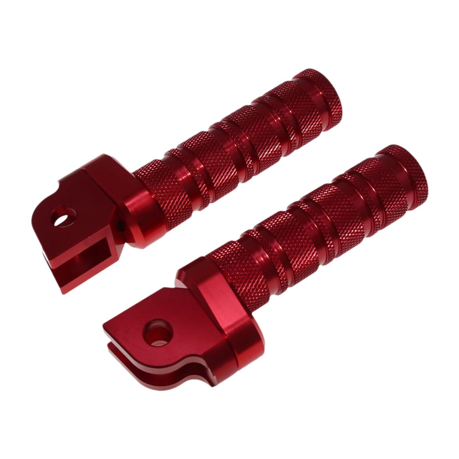 

1 Pair of Motorcycle Foot Pegs Motorbike Footrest Replacement Easily Install Non Slip Foot Rests Foot Pedals for XJR400 червоний